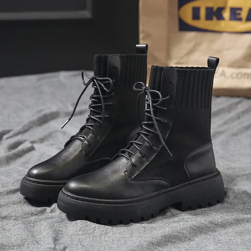 2019 Autumn Shaking Voice Network Red Celebrity Style Martin Boots Students Sweet Versatile Socks ji che xie Ozhouzhan Fashion W
2019 Autumn Shaking Voice Network Red Celebrity Style Martin Boots Students Sweet Versatile Socks ji che xie Ozhouzhan Fashion W