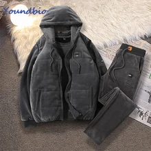 Youndbio Men Fleece Tracksuit 2021 New Winter Hooded Three Piece Keep Warm Loose Men's Sleeveless Sweatshirts Sport Suit Clothes 
Youndbio Men Fleece Tracksuit 2021 New Winter Hooded Three Piece Keep Warm Loose Men's Sleeveless Sweatshirts Sport Suit Clothes