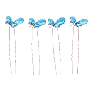 4pcs Butterfly Rhinestone Hair Pin Fashion Elegant Bride Hair Pins Decorative Women Girls Hair Accessory (Blue)
4pcs Butterfly Rhinestone Hair Pin Fashion Elegant Bride Hair Pins Decorative Women Girls Hair Accessory (Blue)