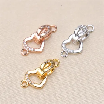 DIY Necklace Bracelet Connectors Clasp 18K Gold Plating Copper Cubic Zirconia Clasps For Jewelry Making Fastening Accessories
DIY Necklace Bracelet Connectors Clasp 18K Gold Plating Copper Cubic Zirconia Clasps For Jewelry Making Fastening Accessories