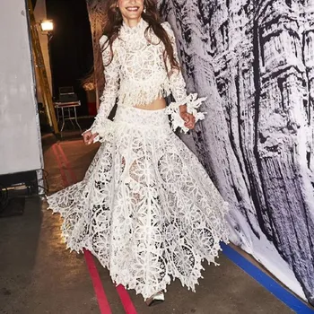 woman white two piece set 2020 
woman white two piece set 2020