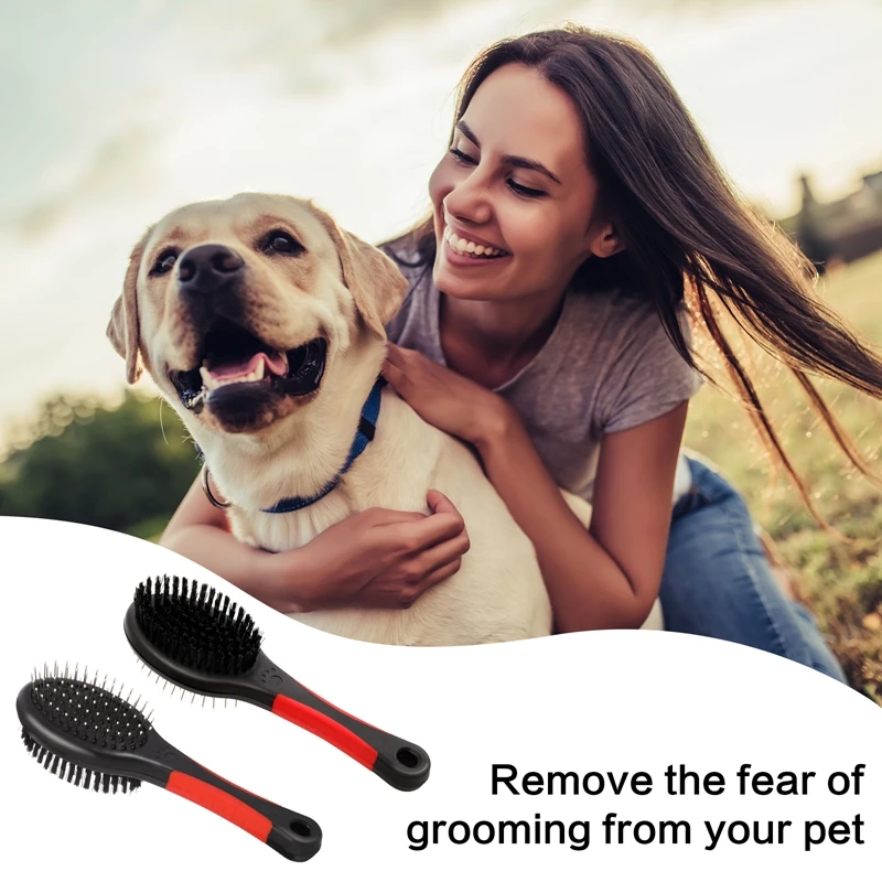 Double Sided Pet Grooming Brush Pet Slicker Brush Detangling Comb Cat Dog Shedding Removal Cleaning Brush For Short or Long Hair
Double Sided Pet Grooming Brush Pet Slicker Brush Detangling Comb Cat Dog Shedding Removal Cleaning Brush For Short or Long Hair
