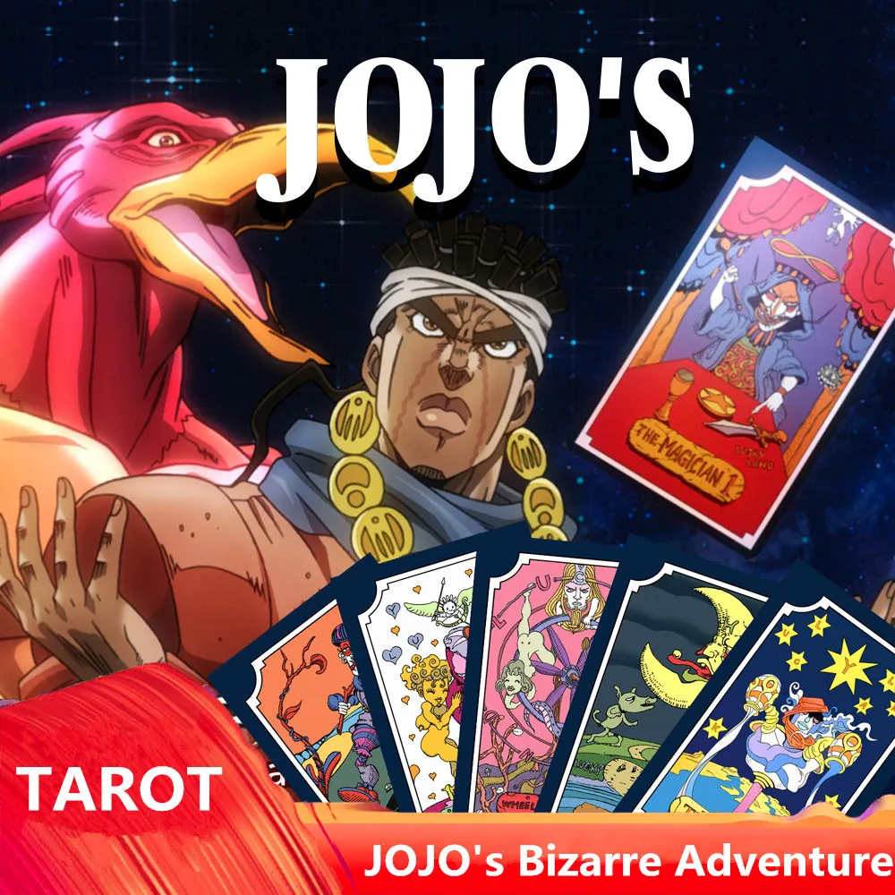 New Anime JOJO's Bizarre Adventure Kujo Jotaro Cosplay Props TAROT 31pcs/Set Paper Poker Card Child Adult Toys Gifts Collection
New Anime JOJO's Bizarre Adventure Kujo Jotaro Cosplay Props TAROT 31pcs/Set Paper Poker Card Child Adult Toys Gifts Collection