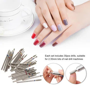 30pcs Nail Drill Bits Cuticle Cleaner Tungsten Steel Rotary Polishing File Grinding Heads Manicure Pedicure Tools Nail Art Tools
30pcs Nail Drill Bits Cuticle Cleaner Tungsten Steel Rotary Polishing File Grinding Heads Manicure Pedicure Tools Nail Art Tools