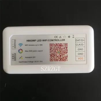 1pcs H803 WiFi;RGB LED WIFI controller Controller DC5-24V input For 2812B 281B 6803 Max 2048 Pixel Strip ArtNet Remote Control
1pcs H803 WiFi;RGB LED WIFI controller Controller DC5-24V input For 2812B 281B 6803 Max 2048 Pixel Strip ArtNet Remote Control