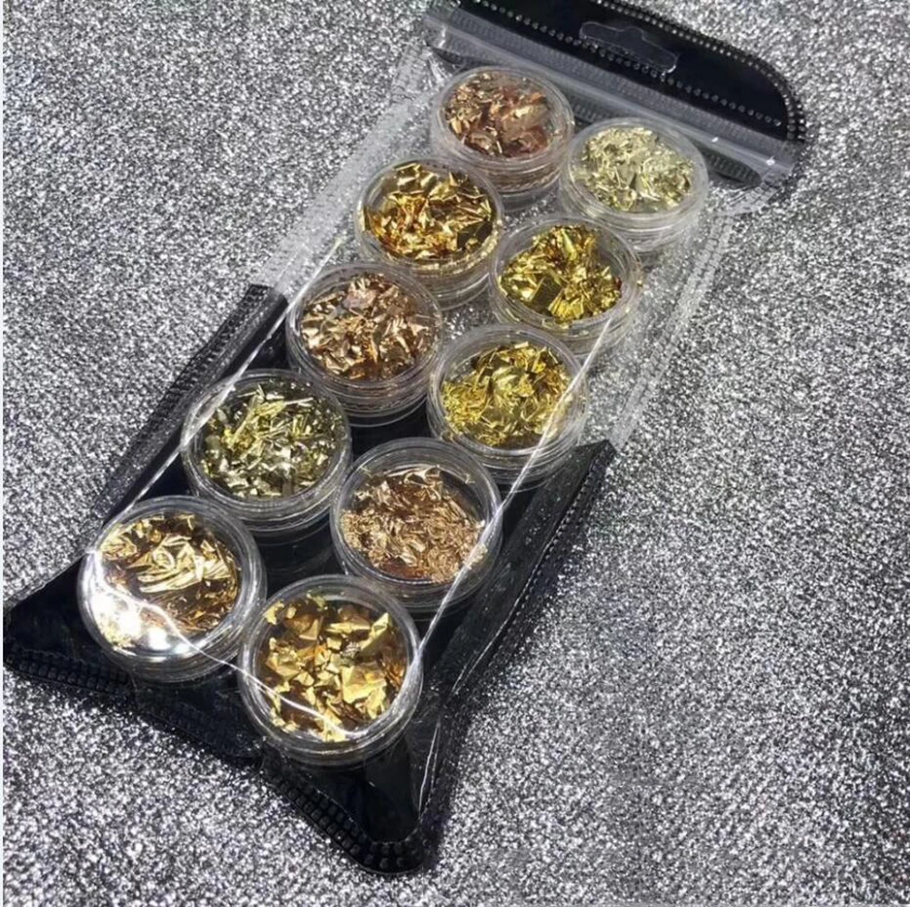 10 Colors Foil Nail Art Glitter Holographic Chunky Kit Hair Manicure Body Makeup Resin 3d Sequin Tip (2 Sets,A, B ) Nail Flakes
10 Colors Foil Nail Art Glitter Holographic Chunky Kit Hair Manicure Body Makeup Resin 3d Sequin Tip (2 Sets,A, B ) Nail Flakes
