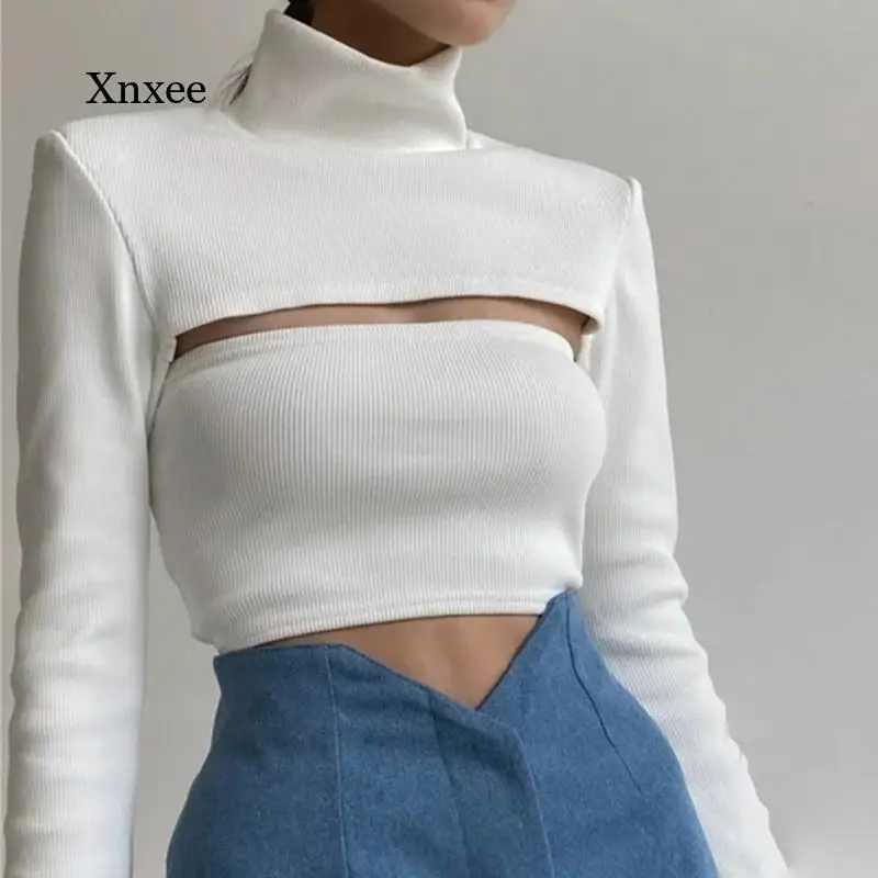 Turtleneck Sheath Hollow Out Green Sweaters Tops Autumn Women Sweaters Pullovers Long Sleeve Female 2021 Soild Color Crop Tops
Turtleneck Sheath Hollow Out Green Sweaters Tops Autumn Women Sweaters Pullovers Long Sleeve Female 2021 Soild Color Crop Tops