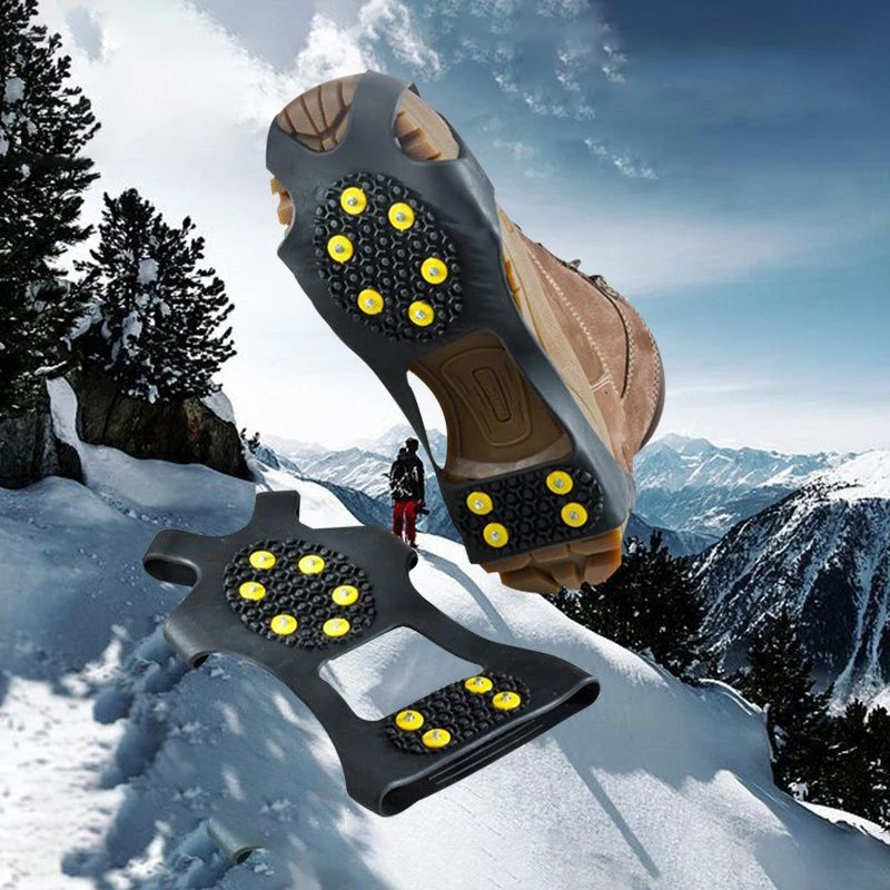 10 Studs Anti-Skid Snow Ice Mountain Climbing Shoe Spikes Grips Non-slip Crampons Cleats Overshoes crampons spike shoes crampon
10 Studs Anti-Skid Snow Ice Mountain Climbing Shoe Spikes Grips Non-slip Crampons Cleats Overshoes crampons spike shoes crampon