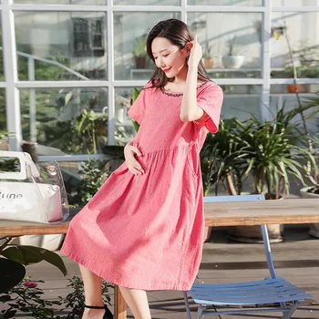 Fashion Cotton Maternity Dress Plus Size Loose Large Design Clothes for Pregnant Women Dresses Pregnancy Thin Dresses wear
Fashion Cotton Maternity Dress Plus Size Loose Large Design Clothes for Pregnant Women Dresses Pregnancy Thin Dresses wear