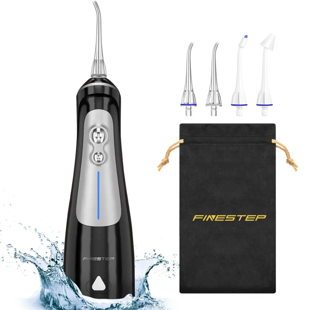 Finestep Cordless Water Flosser 6 Modes Portable Oral Irrigator 3 Flossing Jet Nozzles Waterproof Teeth Cleaner USB Rechargeable
Finestep Cordless Water Flosser 6 Modes Portable Oral Irrigator 3 Flossing Jet Nozzles Waterproof Teeth Cleaner USB Rechargeable