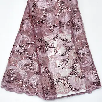 Hot sale Sequins Net Lace Fabric 2019 High Quality African Mesh Wedding Bride Dress Sewing Sequined Embroidered Material DG847
Hot sale Sequins Net Lace Fabric 2019 High Quality African Mesh Wedding Bride Dress Sewing Sequined Embroidered Material DG847
