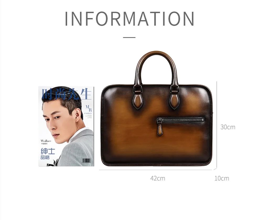 DIMY Vintage fait à la main italien véritable mallette en cuir pour homme patine à la main sacs à bandoulière pour ordinateur portable DIMY Vintage fait à la main italien véritable mallette en cuir pour homme patine à la main sacs à bandoulière pour ordinateur portable