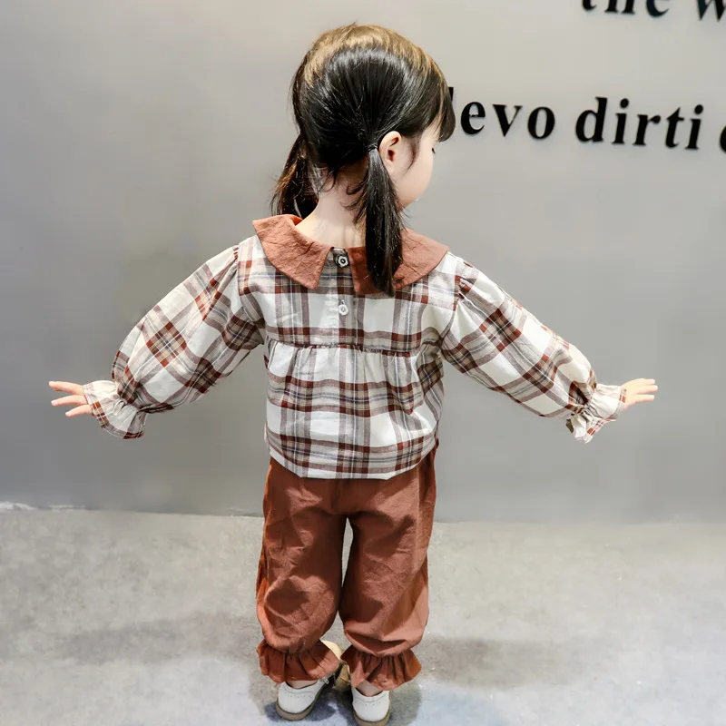 Children Spring And Autumn Long-sleeved Coat 2019 Childrenswear Spring New Style Childrenswear Girls' Trousers Set