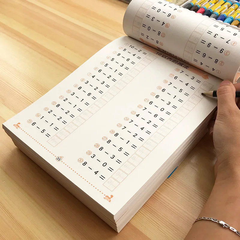 6 Books/Set Children addition and subtraction Learning Math Preschool math exercise book Handwriting Practice Books Age 3-6 Ggif
6 Books/Set Children addition and subtraction Learning Math Preschool math exercise book Handwriting Practice Books Age 3-6 Ggif