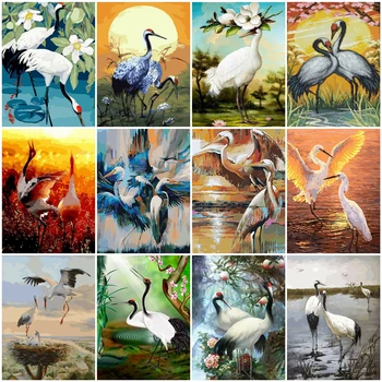 HUACAN Coloring By Number Crane Painting By Number Animals Drawing Canvas Acrylic Wall Art Handpainted Gift Home Decor
HUACAN Coloring By Number Crane Painting By Number Animals Drawing Canvas Acrylic Wall Art Handpainted Gift Home Decor