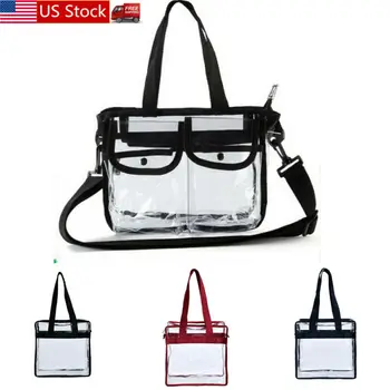 Clear Plastic Tote Bag Women Transparent Handbag Zip Purse Stadium Security Bag
Clear Plastic Tote Bag Women Transparent Handbag Zip Purse Stadium Security Bag