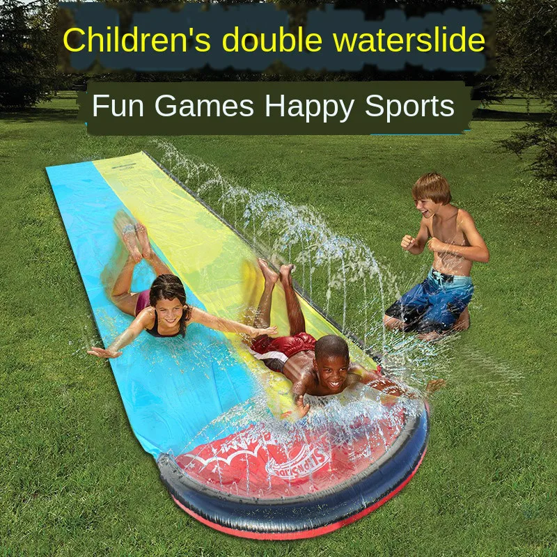 Children's Double Waterslide Spray Water Cushion Toys Summer Play Toys Outdoor Grass Water Spray Sliding Bed Double Surfboard
Children's Double Waterslide Spray Water Cushion Toys Summer Play Toys Outdoor Grass Water Spray Sliding Bed Double Surfboard