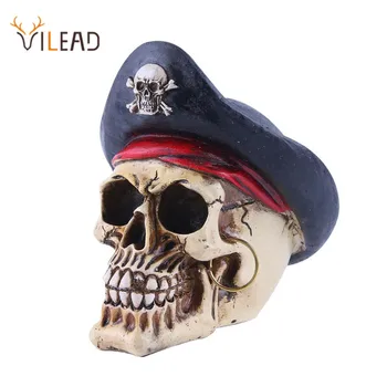 VILEAD Pirate Captain Skull Head Halloween Horror Party Decor Skull Statue Movie Props Art Painting Skull Ornament Home Decor
VILEAD Pirate Captain Skull Head Halloween Horror Party Decor Skull Statue Movie Props Art Painting Skull Ornament Home Decor