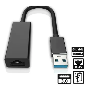 USB 3.0 Gigabit Ethernet LAN RJ45 1000 Mbps Network Adapter for Windows PC Mac
USB 3.0 Gigabit Ethernet LAN RJ45 1000 Mbps Network Adapter for Windows PC Mac