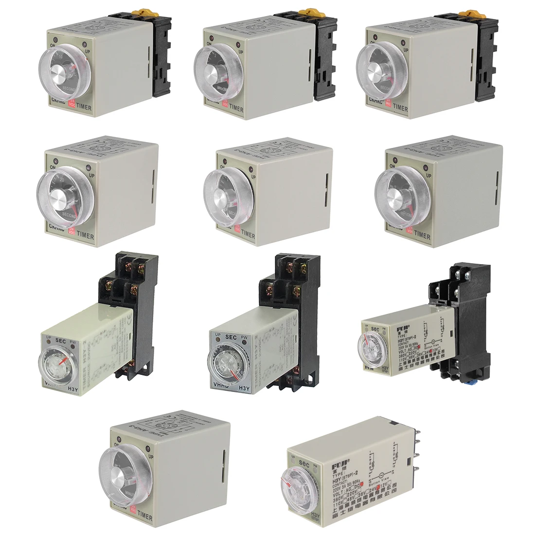 uxcell Uxcell High Quality 1Pcs DC 24V 10M/10S/6S/60S 8 Terminals Range Adjustable Delay Timer Time Relay AH3-3
uxcell Uxcell High Quality 1Pcs DC 24V 10M/10S/6S/60S 8 Terminals Range Adjustable Delay Timer Time Relay AH3-3