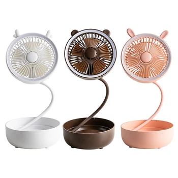 Quiet Desktop Fan, 3-Stop High Wind Power Mini USB Fan Hose 360 degree Rotation with LED Light Rechargeable 4000MAh
Quiet Desktop Fan, 3-Stop High Wind Power Mini USB Fan Hose 360 degree Rotation with LED Light Rechargeable 4000MAh