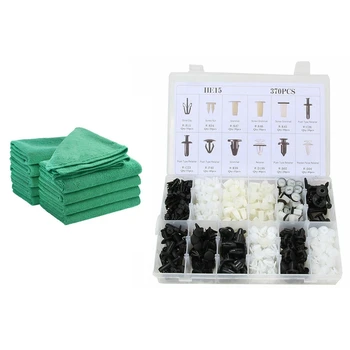 Microfibre Dish Cloth Cleaning Towel with 370Pcs Clip and Tools Bumper Trim Panel Body Fastener Push Rivet Kit
Microfibre Dish Cloth Cleaning Towel with 370Pcs Clip and Tools Bumper Trim Panel Body Fastener Push Rivet Kit