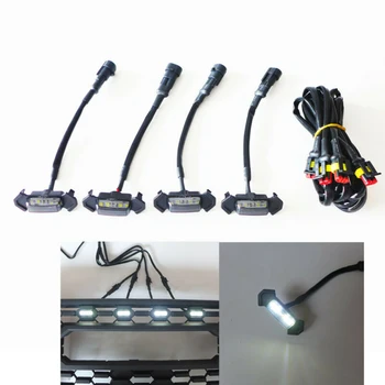 4 pcs Exterior LED Grille Light Bulbs Car 4pcs W/ Cable For Toyota Tacoma TRD 2016-2019 front grille LED lights
4 pcs Exterior LED Grille Light Bulbs Car 4pcs W/ Cable For Toyota Tacoma TRD 2016-2019 front grille LED lights