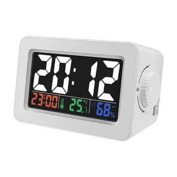 Large Digital LED Alarm Clock with USB Charging Port Colorful Screen Electronic Table Clock with Calendar Temperature Desk Watch
Large Digital LED Alarm Clock with USB Charging Port Colorful Screen Electronic Table Clock with Calendar Temperature Desk Watch