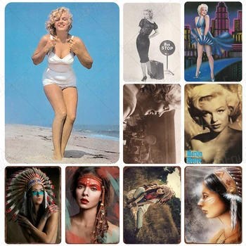 Sexy Marilyn Monroe Metal Sign Plaque Metal Vintage Pub Tin Sign Wall Decor for Bar Pub Club Man Cave Tin Plates
Sexy Marilyn Monroe Metal Sign Plaque Metal Vintage Pub Tin Sign Wall Decor for Bar Pub Club Man Cave Tin Plates