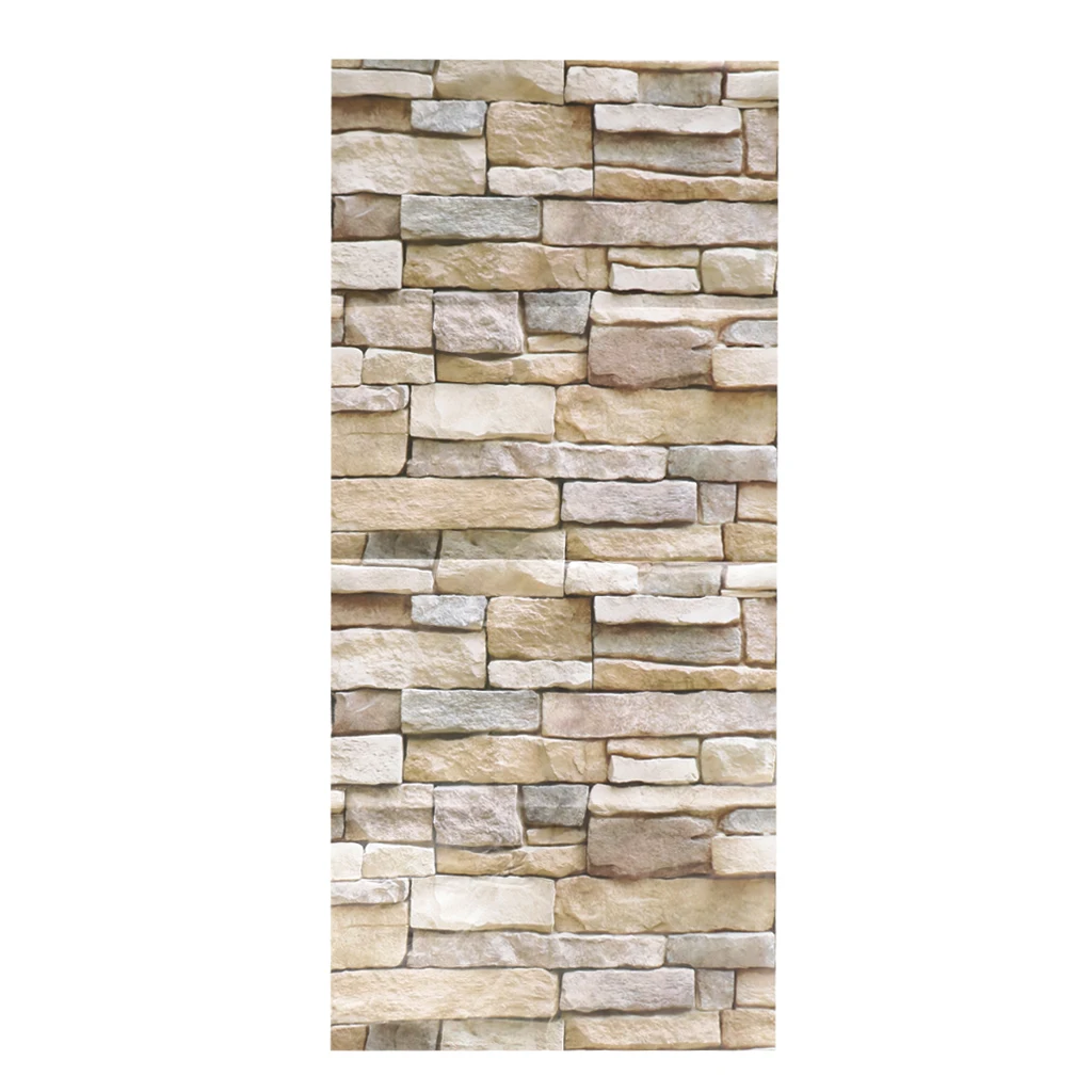 Retro 3D Effect Wallpaper Natural Brick Effect Stone Brick Tile Print Wall Paper -39.37 x 17.72 inch Retro 3D Effect Wallpaper Natural Brick Effect Stone Brick Tile Print Wall Paper -39.37 x 17.72 inch