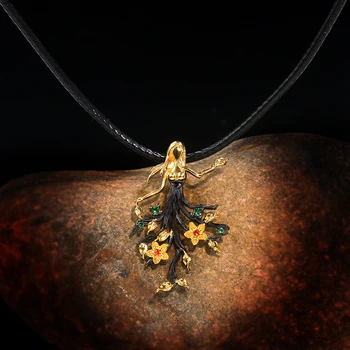 2020 New Retro 925 Silver Pendant Necklace for Women Black Gold Temperament Beautiful Angel Fairy Pendant Rope Chain Necklaces
2020 New Retro 925 Silver Pendant Necklace for Women Black Gold Temperament Beautiful Angel Fairy Pendant Rope Chain Necklaces