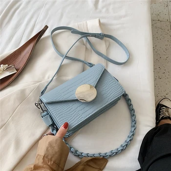 Burminsa Autumn Crocodile Pattern Crossbody Bags For Women Trendy Braided Strap Shoulder Bag High Quality Unique Round Lock Flap
Burminsa Autumn Crocodile Pattern Crossbody Bags For Women Trendy Braided Strap Shoulder Bag High Quality Unique Round Lock Flap