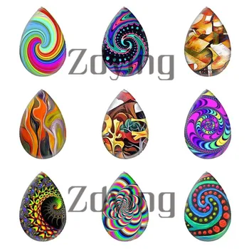 Zdying 5pcs/lot Modern Abstract Art Painting Water Tear Drop Shape Glass Photo Cabochon DIY Earrings Necklace Jewelry Findings 
Zdying 5pcs/lot Modern Abstract Art Painting Water Tear Drop Shape Glass Photo Cabochon DIY Earrings Necklace Jewelry Findings
