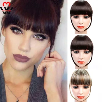 MANWEI Neat Front False Fringe Clip In Bangs Hairpiece With High Temperature Synthetic Hair
MANWEI Neat Front False Fringe Clip In Bangs Hairpiece With High Temperature Synthetic Hair