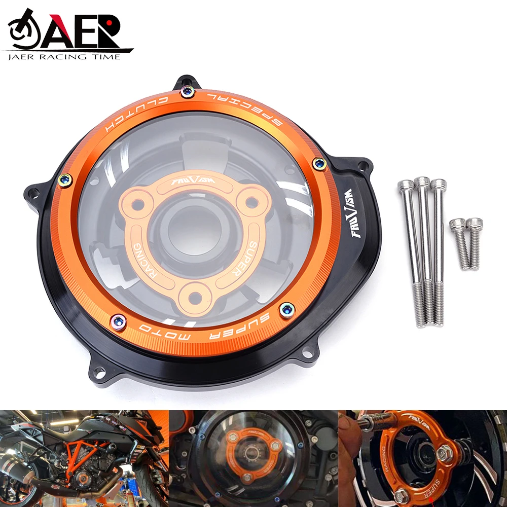 JAER CNC Racing Clear Clutch Cover & Spring Retainer R for KTM 1290 Superduke R /GT 1290 1090 1050 1190 Adventure R/T/S
JAER CNC Racing Clear Clutch Cover & Spring Retainer R for KTM 1290 Superduke R /GT 1290 1090 1050 1190 Adventure R/T/S