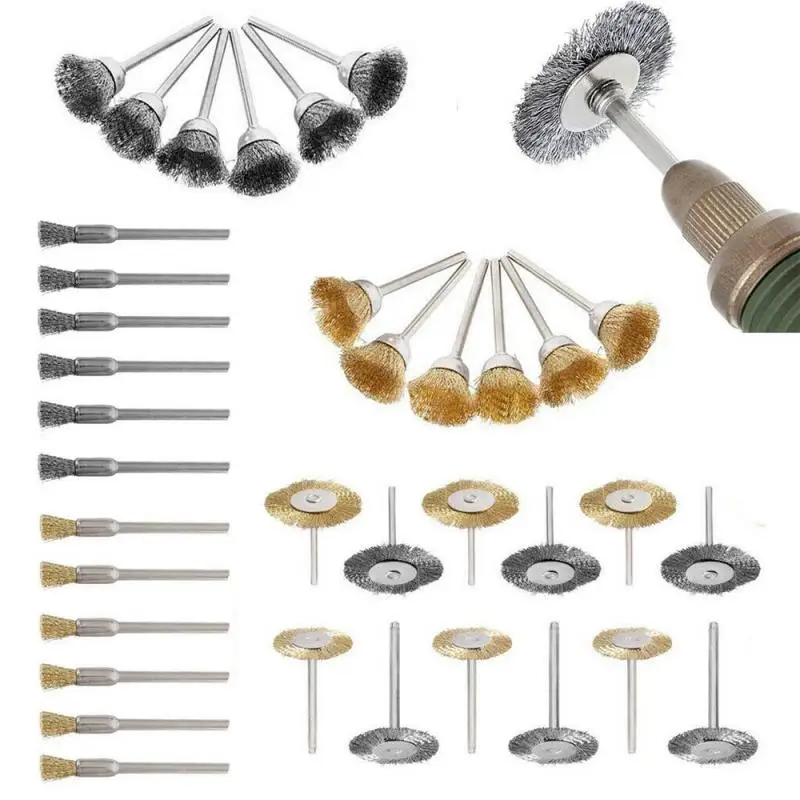 Steel Wire Wheel Brushes Buffing Drill Rotary Tools Grinder Welding Polishing Cups Drill Bit For Metal Rust Removal Brush 24 pcs
Steel Wire Wheel Brushes Buffing Drill Rotary Tools Grinder Welding Polishing Cups Drill Bit For Metal Rust Removal Brush 24 pcs