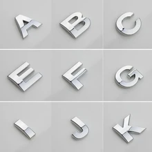 (A-Z,0-9) Car Stickers 3D DIY Metallic Alphabet Sticker Emblem Letter Silver Badge Decoration for Cars Auto Logo Styling 25MM
(A-Z,0-9) Car Stickers 3D DIY Metallic Alphabet Sticker Emblem Letter Silver Badge Decoration for Cars Auto Logo Styling 25MM