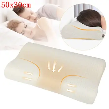 Comfortable Slow Rebound Memory Foam Bedding Pillow soft Neck Protection Memory Foam Pillow Health Cervical Neck Size In 50*30CM
Comfortable Slow Rebound Memory Foam Bedding Pillow soft Neck Protection Memory Foam Pillow Health Cervical Neck Size In 50*30CM