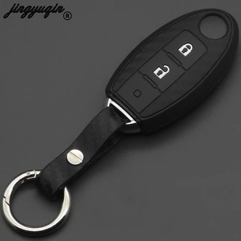 jingyuqin Carbon Silicone Car Key Case keychain For Nissan X-Trail 370Z Cube Micra Qashqai Juke Leaf Tiida Cube Quest Versa
jingyuqin Carbon Silicone Car Key Case keychain For Nissan X-Trail 370Z Cube Micra Qashqai Juke Leaf Tiida Cube Quest Versa