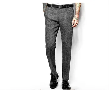 Men Wool Blend Suit Pants Trousers Chic Slim Fit Straight Retro Smart Casual Gray Coffee Trousers H56
Men Wool Blend Suit Pants Trousers Chic Slim Fit Straight Retro Smart Casual Gray Coffee Trousers H56
