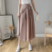 2021 Spring Summer New Style Korean Women Pleated Chiffon Trousers Plus Size High Waist Pants Hakama Casual Wide Leg Pantalones
2021 Spring Summer New Style Korean Women Pleated Chiffon Trousers Plus Size High Waist Pants Hakama Casual Wide Leg Pantalones