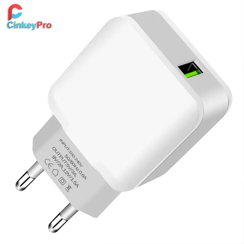 CinkeyPro USB Charger Quick Charge 3.0 for Samsung iPhone 6 7 XiaoMi Wall Mobile Phone Universal Adapter Fast Charging
CinkeyPro USB Charger Quick Charge 3.0 for Samsung iPhone 6 7 XiaoMi Wall Mobile Phone Universal Adapter Fast Charging