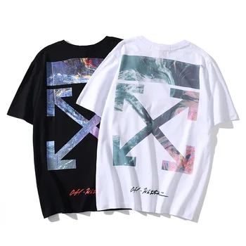 OFF white- High quality Men Round neck Letter Arrow Printing T-shirt Streetwear Casual Fashion Classic Short sleeve T-shirt men 
OFF white- High quality Men Round neck Letter Arrow Printing T-shirt Streetwear Casual Fashion Classic Short sleeve T-shirt men