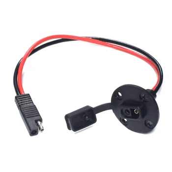12AWG 30cm Pure Copper Wire Assembly Type With Screw Hole Dust Cover Power Cord SAE Socket Chassis Line 
12AWG 30cm Pure Copper Wire Assembly Type With Screw Hole Dust Cover Power Cord SAE Socket Chassis Line