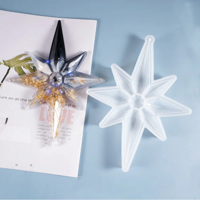 Octagonal Star Silicone Mold For DIY Octagonal Star Pendant Making Christmas Decoration Ornament Handmake Epoxy Resin Crafts
Octagonal Star Silicone Mold For DIY Octagonal Star Pendant Making Christmas Decoration Ornament Handmake Epoxy Resin Crafts