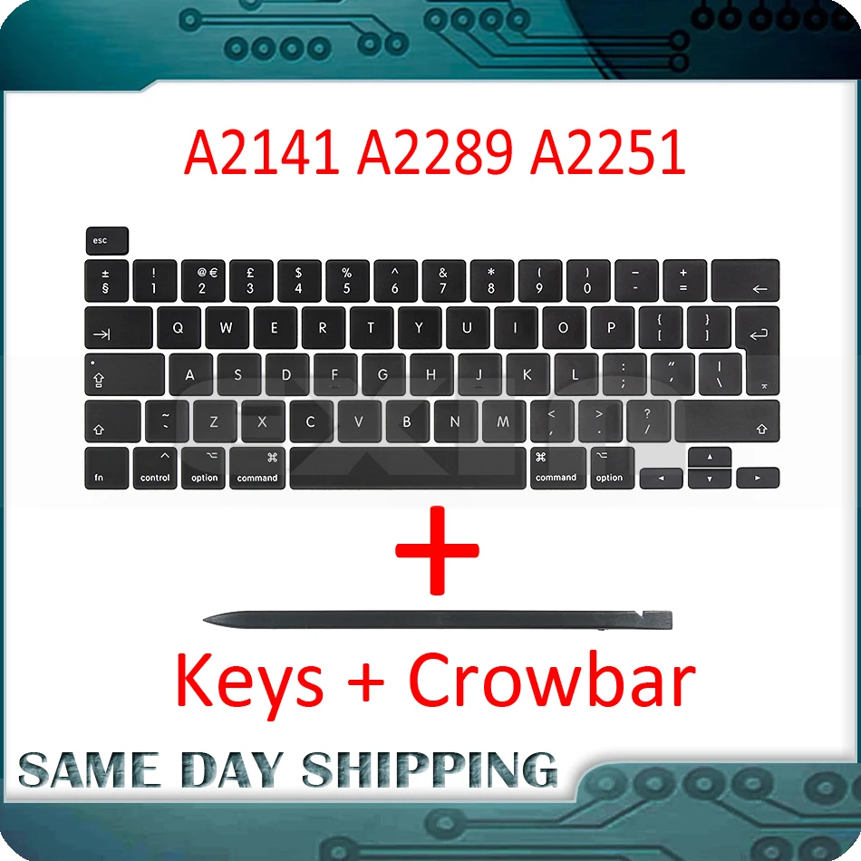 

Laptop A2141 A2289 A2251 Key Keycaps Keys Cap Keyboards Scissor Repair for Apple Macbook Pro Retina 13" 15" 2019 2020 Years