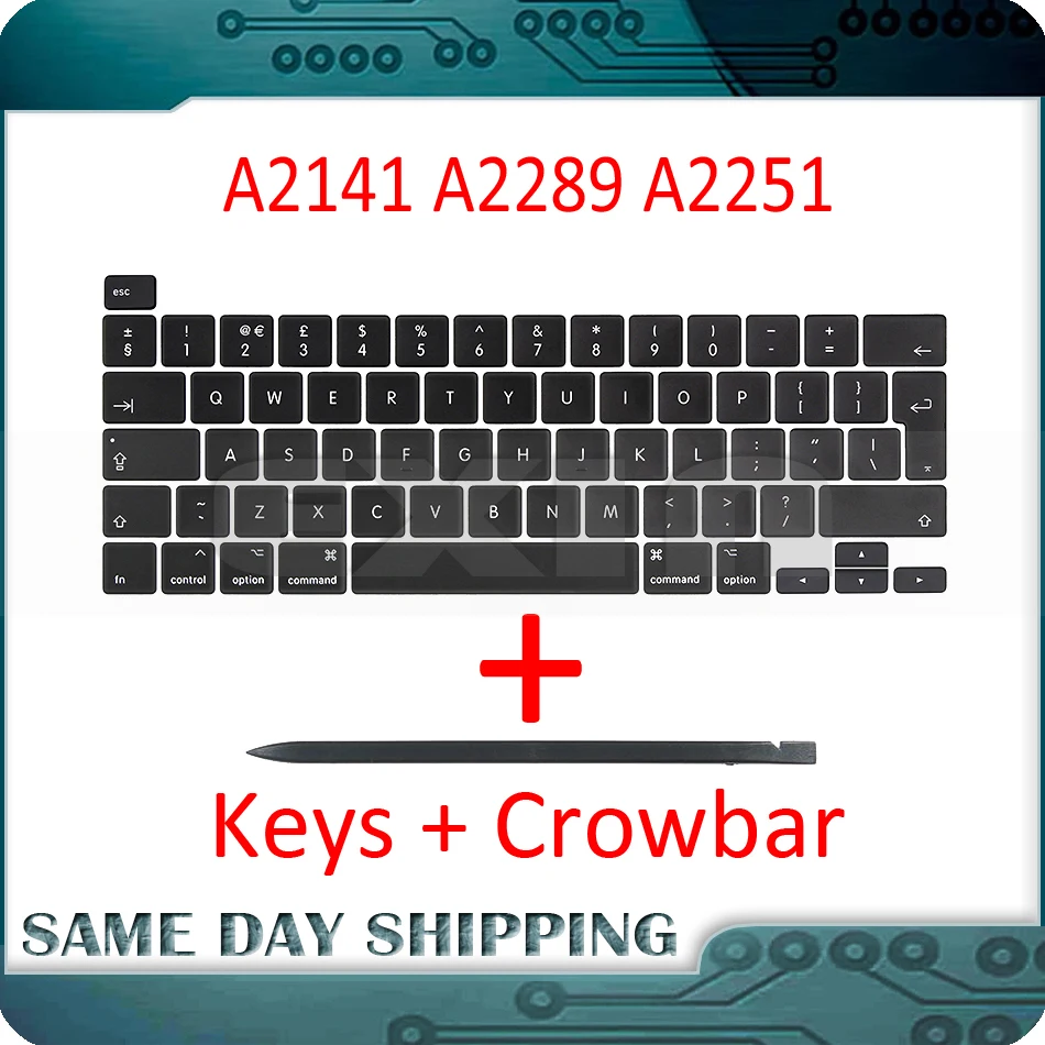 Laptop A2141 A2289 A2251 Key Keycaps Keys Cap Keyboards Scissor Repair for Apple Macbook Pro Retina 13" 15" 2019 2020 Years
Laptop A2141 A2289 A2251 Key Keycaps Keys Cap Keyboards Scissor Repair for Apple Macbook Pro Retina 13" 15" 2019 2020 Years