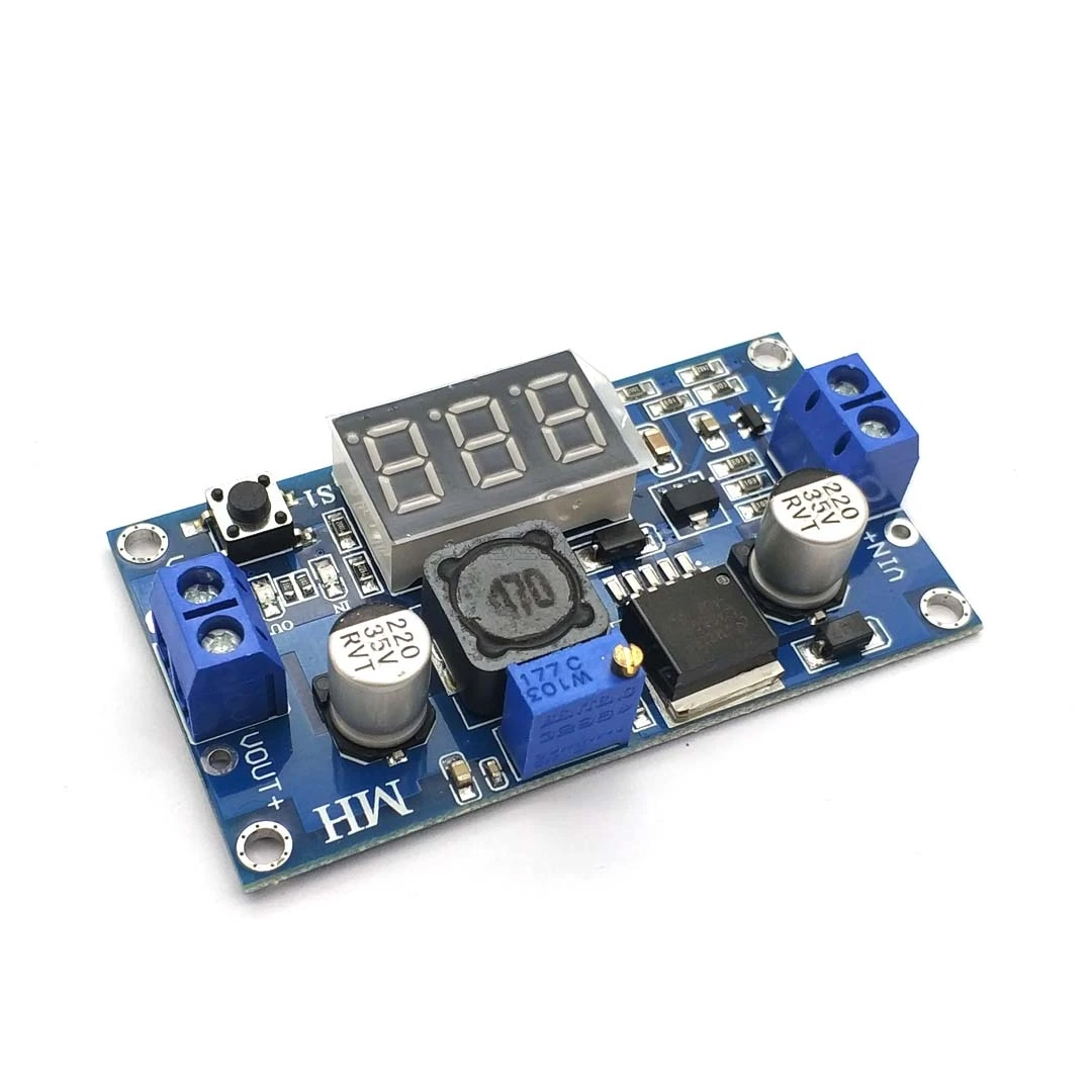 DC Buck Step Down Module LM2596 DC-DC 4.0~40V To 1.25-37V Adjustable Voltage Regulator With LED Voltmeter DC-DC 2A Short Circuit
DC Buck Step Down Module LM2596 DC-DC 4.0~40V To 1.25-37V Adjustable Voltage Regulator With LED Voltmeter DC-DC 2A Short Circuit