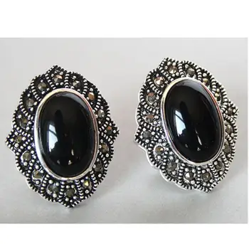 Hot Sell hot sell new VINTAGE 925 SILVER NATURAL BLACK JADE MARCASITE STUD EARRINGS 1"
Hot Sell hot sell new VINTAGE 925 SILVER NATURAL BLACK JADE MARCASITE STUD EARRINGS 1"