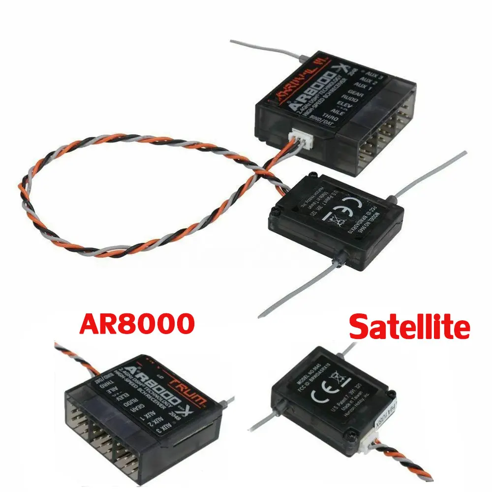 AR8000 8CH DSM-X Receiver 2.4Ghz DX8 W Remote Extension SPM SPEKTRUM DX9 JR X8D Transmitter Controller | Игрушки и хобби